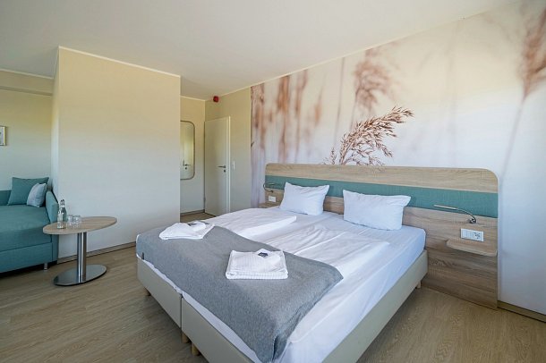 Nordsee-Hotel Arlau-Schleuse - Wohnbeispiel Doppelzimmer Komfort (Zimmercodierung DF1)