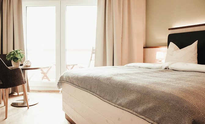 BEBIO - Hotel be natural - Wohnbeispiel Doppelzimmer Komfort (Zimmercodierung DF1)