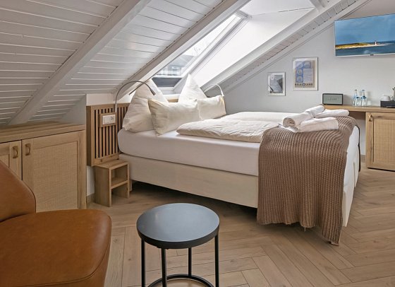 Hotel Klippenklang - Wohnbeispiel Doppelzimmer Landblick (Zimmercodierungen DBL & D1L)