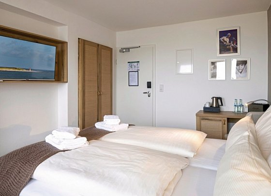 Hotel Klippenklang - Wohnbeispiel Doppelzimmer Meerseite (Zimmercodierungen DBC & D1C)
