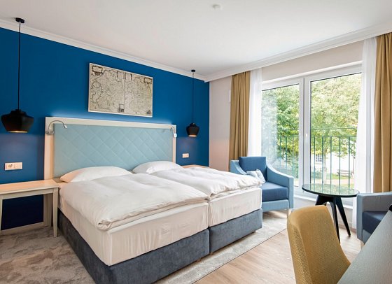 Hotel Zur alten Post - Wohnbeispiel Doppelzimmer Wohnzimmer (Zimmercodierung DB1)