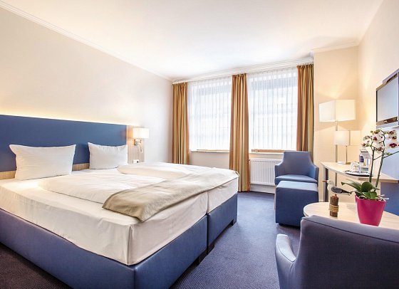Nordsee-Hotel Hinrichsen - Wohnbeispiel Doppelzimmer Komfort (Zimmercodierung DF1)