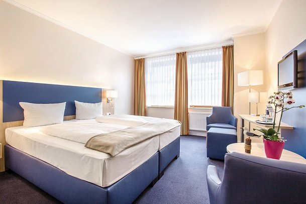 Nordsee-Hotel Hinrichsen - Wohnbeispiel Doppelzimmer Komfort (Zimmercodierung DF1)