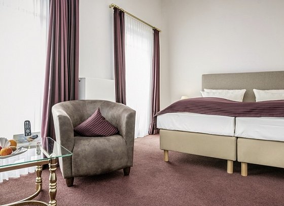 Hotel Sylter Blaumuschel - Wohnbeispiel Doppelzimmer Superior (Zimmercodierung DS1)