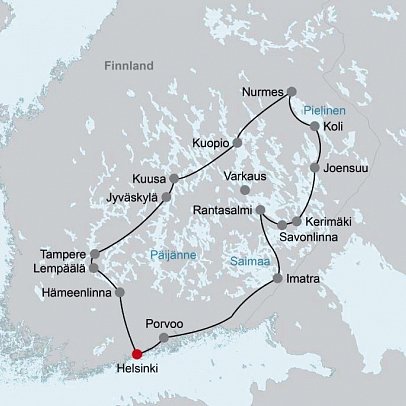 Entspannt durch Südfinnland