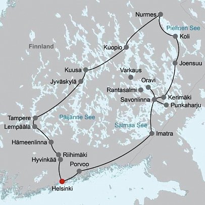 Entspannt durch Südfinnland