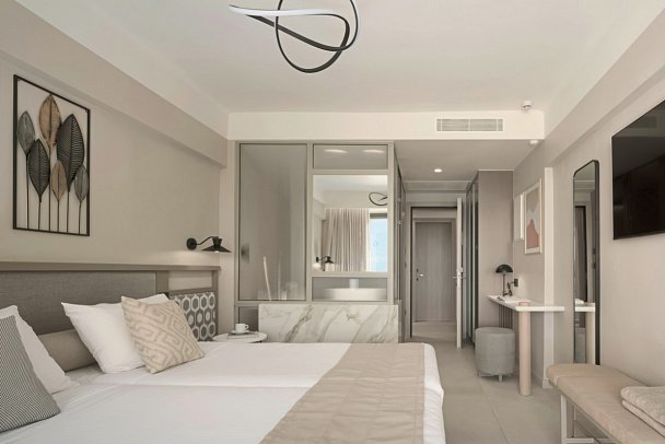 Creta Star - Wohnbeispiel Doppelzimmer Superior Meerblick Obere Etage (Zimmercodierung DS1)