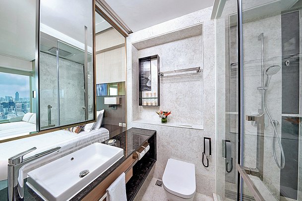 Harbour Grand Kowloon - Beispiel Bad Tower Cityview (Zimmercodierung UB2)