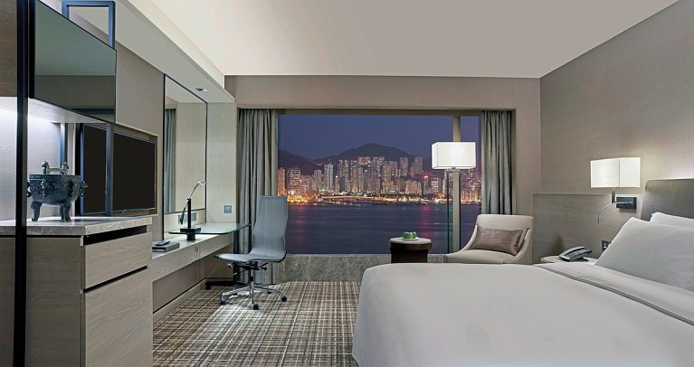 New World Millennium Hong Kong Hotel - Wohnbeispiel Harbour View (Zimmercodierung UB2)