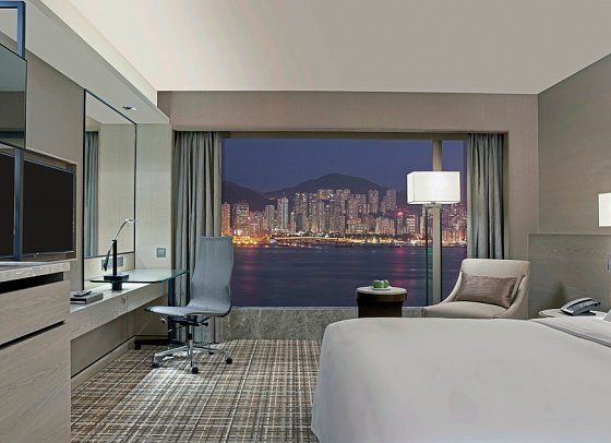 New World Millennium Hong Kong Hotel - Wohnbeispiel Harbour View (Zimmercodierung UB2)