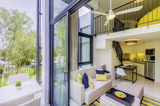 Cassia Phuket - Wohnbeispiel 1 Bedroom Loft (Zimmercodierung WD1)