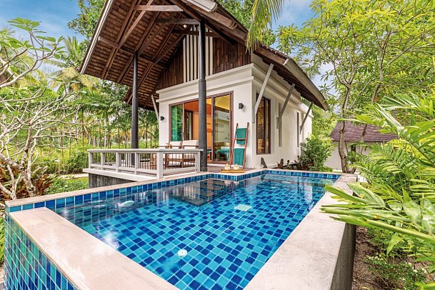 Outrigger Khao Lak Beach Resort - Balkonbeispiel Pool Villa (Zimmercodierung VB5)