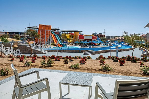 Pickalbatros Jungle Aqua Park Resort - Neverland Hurghada - Beispiel Terrasse Splash Zimmer Aquapark (Zimmercodierungen B1P & BCP)