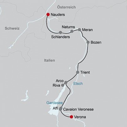 Etsch-Radweg Nauders-Verona