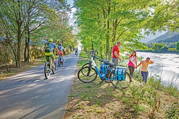 Etsch-Radweg Nauders-Verona - Radweg nahe Rovereto