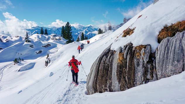 Schneeschuhwandern am Achensee zwischen Rofan und Karwendel