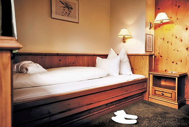 Bergresort Seefeld - Wohnbeispiel Einzelzimmer Alpspitz (Zimmercodierung EB1)