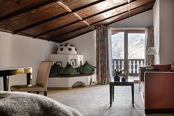TOP Hotel Hochgurgl - Wohnbeispiel Juniorsuite Bergblick (Zimmercodierung JS2)