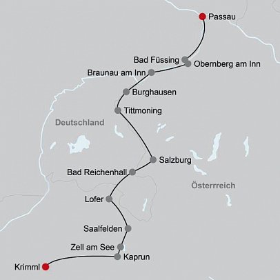 Tauern-Radweg Krimml - Passau