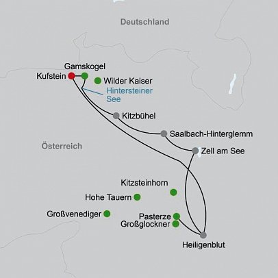 Alpenüberquerung vom Wilden Kaiser zum Großglockner