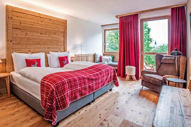 Kitzhof Mountain Design Resort - Wohnbeispiel Doppelzimmer Lebenberg (Zimmercodierung DS1)