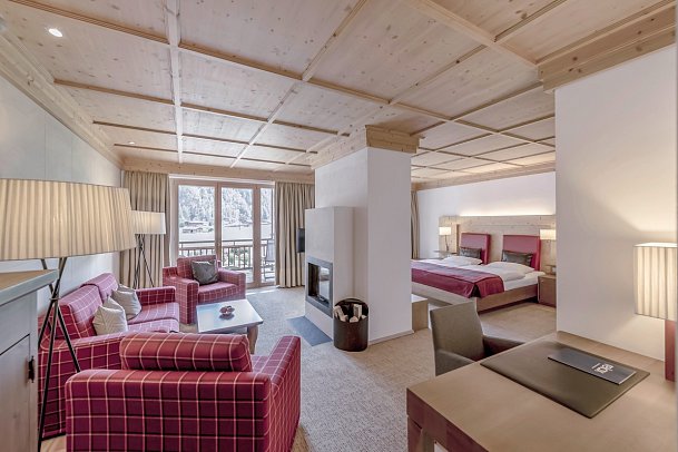 AQUA DOME - Tirol Therme Längenfeld - Wohnbeispiel Juniorsuite Freiraum (Zimmercodierung JB1)