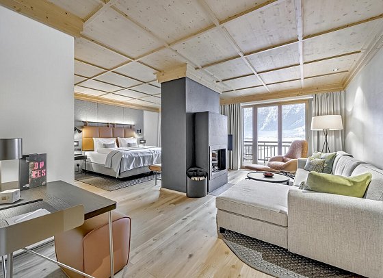 AQUA DOME - Tirol Therme Längenfeld - Wohnbeispiel Juniorsuite Freiraum (Zimmercodierung JB1)