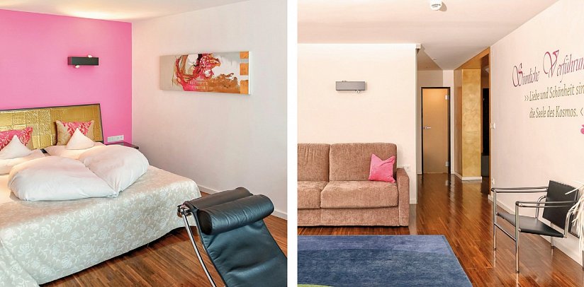 Alpenlove - Adult Spa Hotel - Wohnbeispiel Suite Sensual Romance (Zimmercodierung WB1)