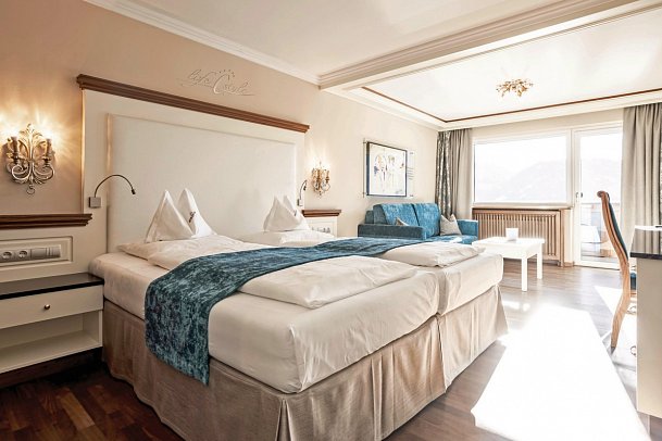 Wellnesshotel Cervosa - Gourmet & Spa - Wohnbeispiel Juniorsuite Südseite (Zimmercodierung JB1)