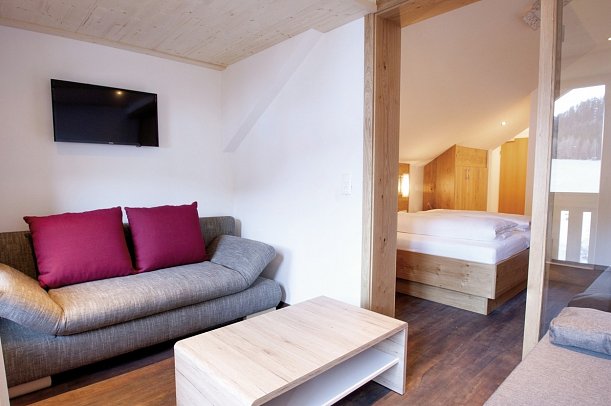 Erlebnishotel Family Resort Fendels - Wohnbeispiel Juniorsuite (Zimmercodierung JB1)