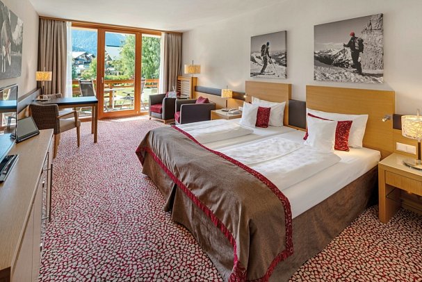 aja Fürstenhaus am Achensee - Wohnbeispiel Doppelzimmer Classic Bergseite (Zimmercodierungen DB1, DF1, DF2, DF3, DC1, DC2 & DC3)