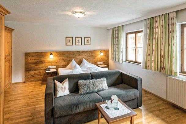 Das Posthaus Stubai & Smart Hotel - Wohnbeispiel Doppelzimmer Alpenprimel (Zimmercodierung DB1)