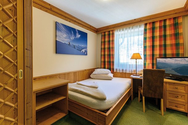 SCOL Sporthotel Zillertal - Wohnbeispiel Einzelzimmer Onkeljoch (Zimmercodierung EG1)