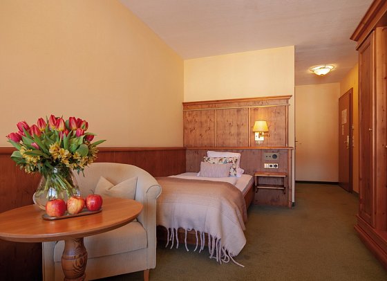 Hotel Sonnschein - Wohnbeispiel Einzelzimmer Komfort (Zimmercodierung EG1)