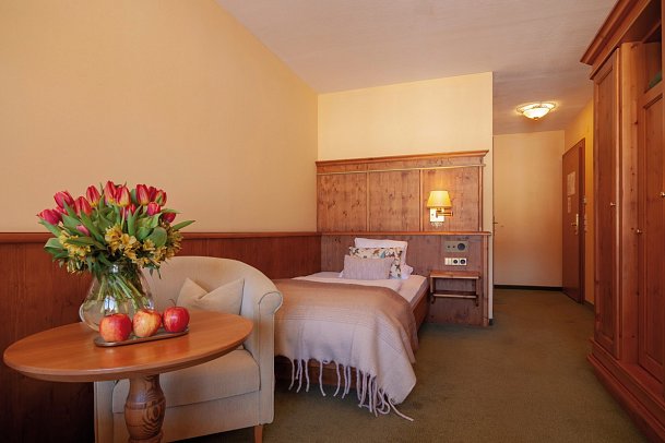 Hotel Sonnschein - Wohnbeispiel Einzelzimmer Komfort (Zimmercodierung EG1)