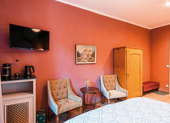 HENRI Hotel Kitzbühel - Wohnbeispiel Doppelzimmer Kabinett (Zimmercodierungen DB1, DB2 & DB3)
