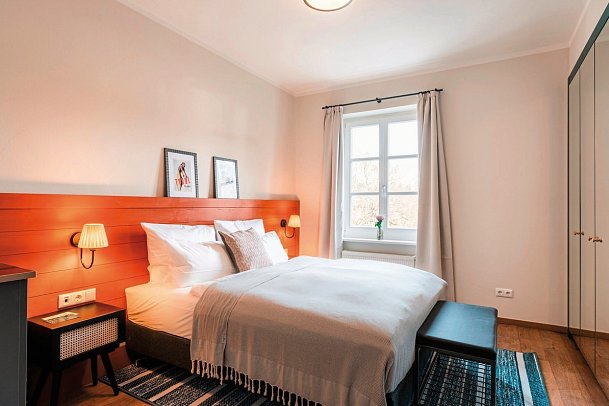 HENRI Hotel Kitzbühel - Wohnbeispiel Doppelzimmer Kabinett (Zimmercodierungen DB1, DB2 & DB3)