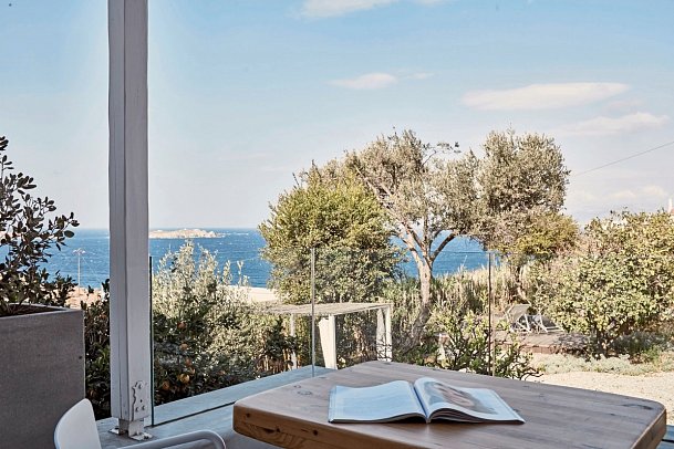 Boheme Mykonos - Wohnbeispiel Suite Deluxe Meerblick (Zimmercodierung WDM)