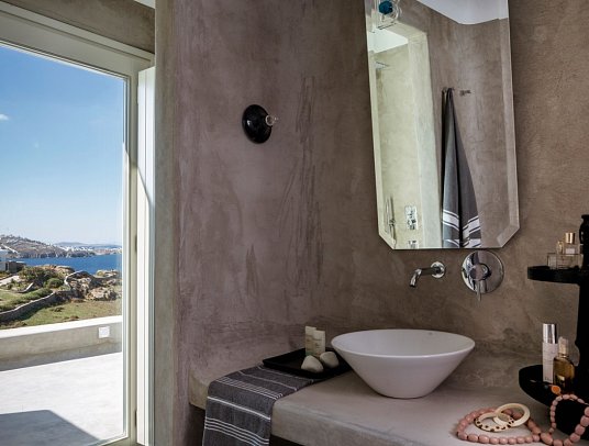 Boheme Mykonos - Wohnbeispiel Suite Honeymoon Meerblick (Zimmercodierung WHM)