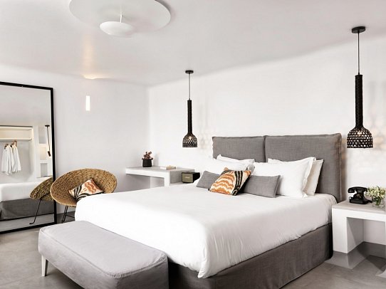 Boheme Mykonos - Wohnbsp. Suite Bohemian Meerblick mit Outdoor-Jacuzzi (Zimmercodierung W1M)