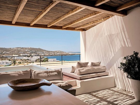 Boheme Mykonos - Wohnbsp. Suite Bohemian Meerblick mit Outdoor-Jacuzzi (Zimmercodierung W1M)