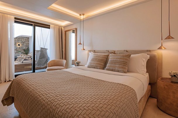 Asty Mykonos Hotel & Spa - Wohnbeispiel Doppelzimmer Superior (Zimmercodierung DS1)