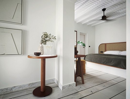 NUMO Mykonos Boutique Resort - Wohnbeispiel Juniorsuite Meerblick (Zimmercodierung JBM)