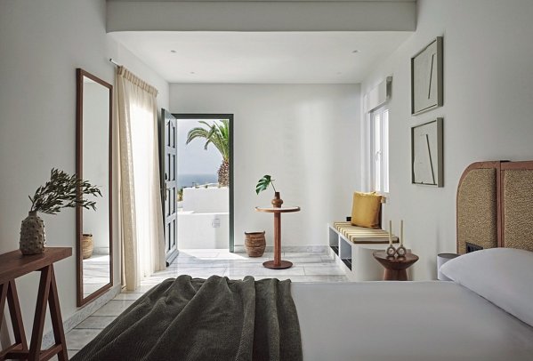 NUMO Mykonos Boutique Resort - Wohnbeispiel Suite Meerblick (Zimmercodierung W1M)