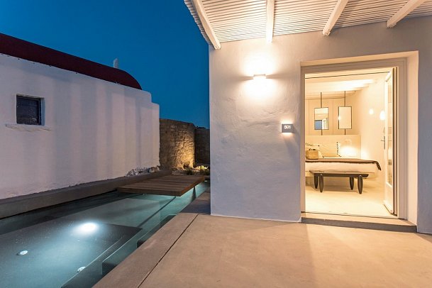 Ostraco Suites - Wohnbeispiel Suite Honeymoon Meerblick (Zimmercodierung WHM)