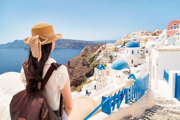 Kykladen-Inselhüpfen: Santorin, Mykonos, Paros, Naxos