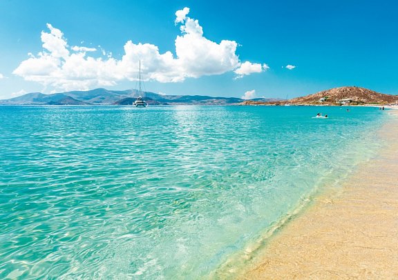 Kykladen-Inselhüpfen: Santorin, Mykonos, Paros, Naxos