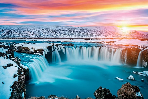 Island mit Flair - Polarlicht, Golden Circle und charmante Hotels - Godafoss