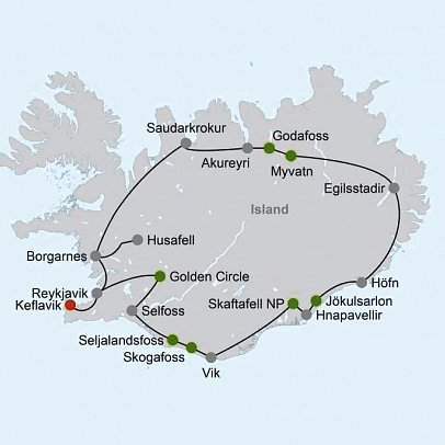 Island mit Flair - Polarlicht, Golden Circle und charmante Hotels