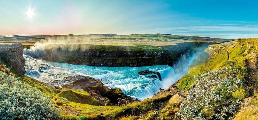 Island erleben - Gletscher, Vulkane und heiße Quellen - Gullfoss